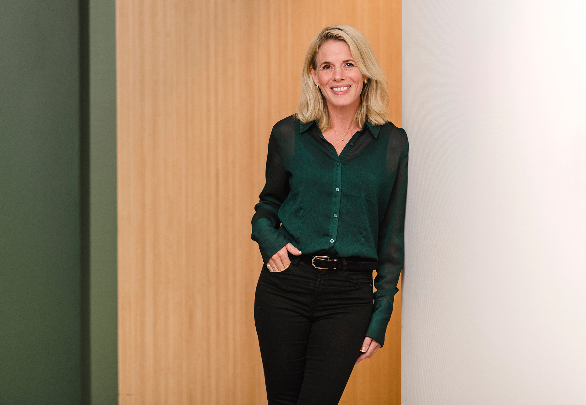 Half body portrait of employee Anneli Modigh