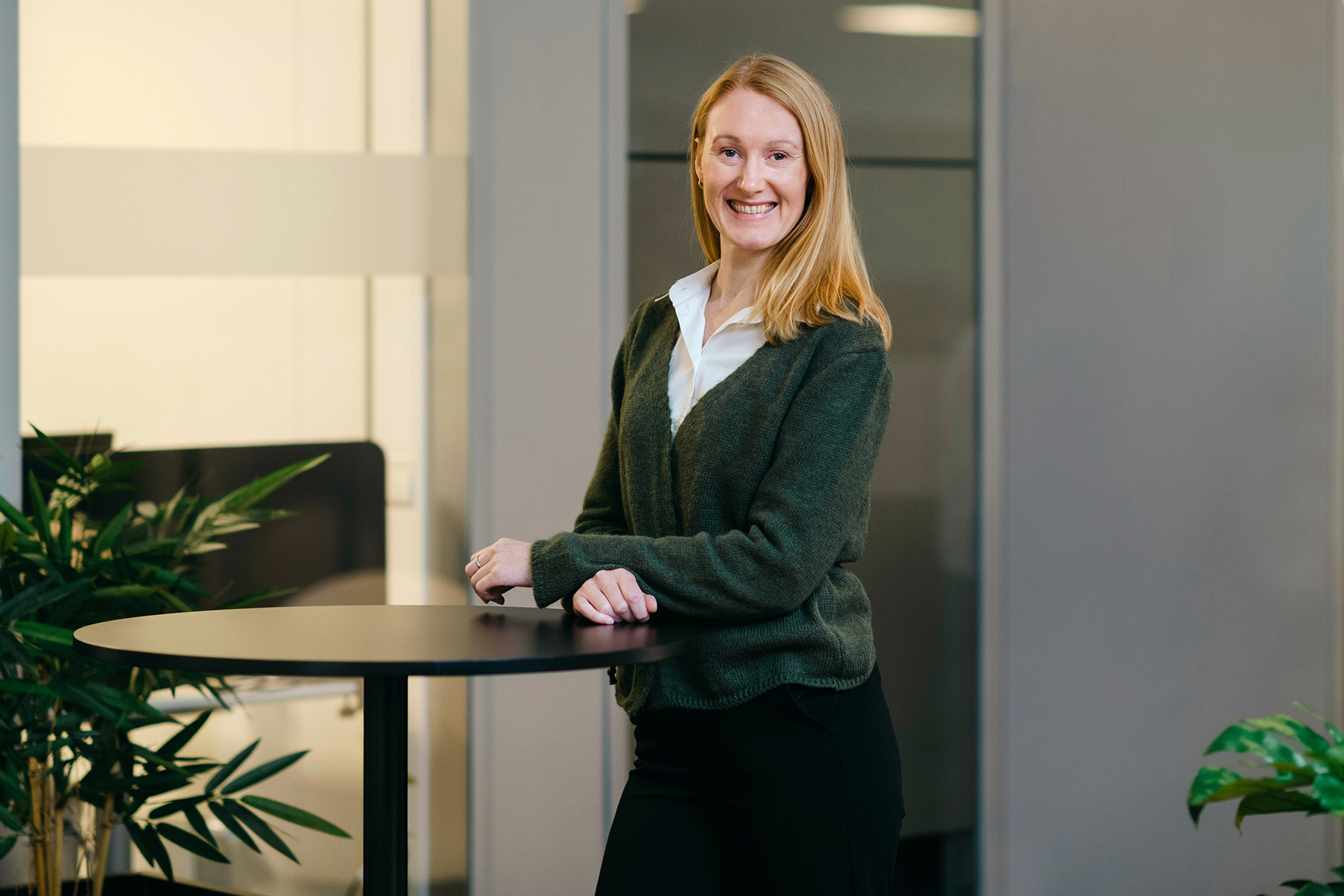 Half body portrait of employee Camilla Holm