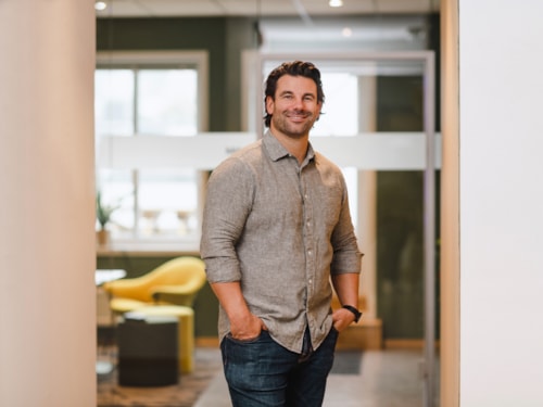 Half body portrait of employee André Selander